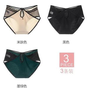 กางเกงชั้นในลูกแพร์ทรงหัวใจเอวต่ำสำหรับผู้หญิง ทรงเซ็กซี่ ทรงหัวใจ ลูกไม้ กางเกงชั้นในผ้าฝ้ายผสมเนื้อนุ่ม