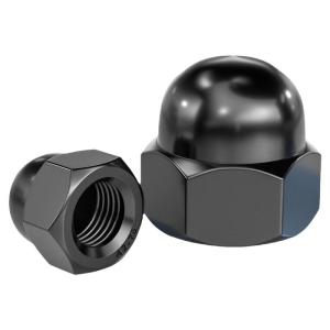 TIANZHUOJINSHU | Black 304 Stainless Steel Cap Nuts Decoration Caps