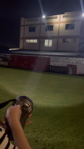 Randy ไฟฉาย เเบตเตอรี่ญี่ปุ่น searchlight ส่องสว่างไกล ไฟฉุกเฉิน ปุ่มกด3ระดับ แบตอึด ไฟฉายLED ไฟฉายเดินป่า ไฟฉายแรงสูง