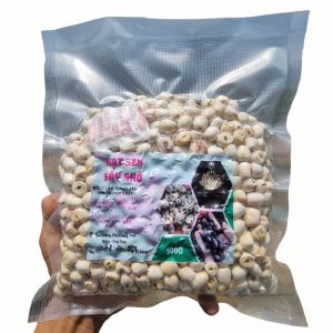 500g Hạt Sen Khô Đã Gọt 2 Đầu Đen | Hạt Thơm Dẻo Nấu Mau Chín