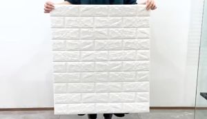 70CM*77CM Wallpaper Dinding Kamar Tidur 3D Foam Aesthetic Ruang Tamu Plafon Batu Bata Dekorasi Dinding Untuk Murah Wall Stiker Anak Stiker Dinding