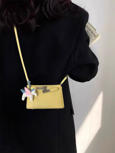 Yellow Summer Small Crossbody Bag Womens 2025 New Luxury Quirky High-End Versatile Commuting Kelly Bag Fashionable Casual