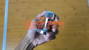 Tamper Kopi Espresso 58 mm Full Stainless Steel Silver Alat Tamping Pemadat Bubuk Kopi Espresso Stainless Steel