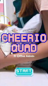 Tupperware รุ่น ขวดโหล Cheerio Quad  1L (เลือกสี)