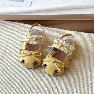 Bow Princess Sandals Hollow Design