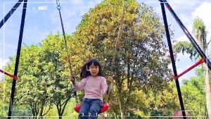 Childrens Outdoor Bent Board Swings Adjustable Height Outdoor Park Swings Kindergarten Playground Facility