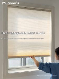 Puncture Free Silent Waterproof Light Blocking Honeycomb Blind