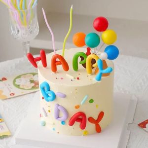 Chữ Cái Nhiều Màu Sắc Bánh Topper Bộ Dành Cho Trẻ Em Sinh Nhật Món Tráng Miệng Trang Trí Chúc Mừng Sinh Nhật Cupcake Dạng Dụng Cụ Nướng Bánh