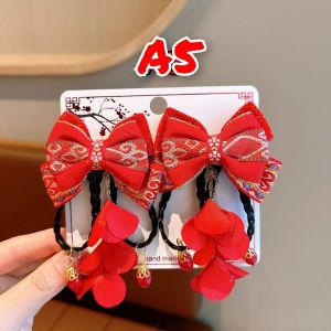 Jepitan Rambut Pita Anak Motif Imlek /jepit rambut anak /jepitan rambut imlek
