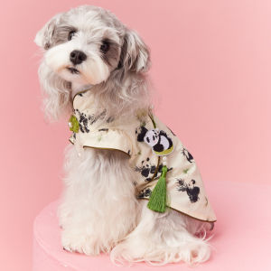 Spring and Summer Dog Clothes Pet New Chinese Shirt Dress Teddy Schnauzer Maltese Yorkshire Bichon Pomeranian