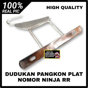 DUDUKAN PANGKON PLAT NOMOR NINJA RR CROME