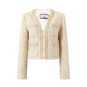 BADINA | áo nữ Áo Blouse Tweed Sang Trọng Thời Trang