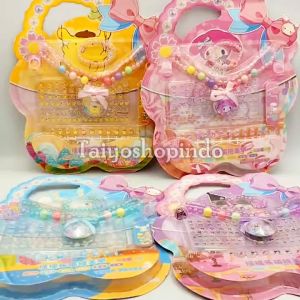 TAIYO DIY Makeover Nail Set Kuromi Melody Cinnamoroll Purin Kitty Dekorasi Anak Souvenir Seni Kuku Art