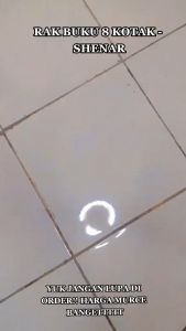 Rak Buku Portable / Lemari Serbaguna 2 Sisi (Blue Polkadot) 2 SISI