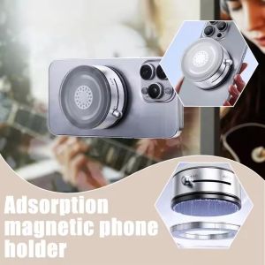 ที่วางโทรศัพท์รถแม่เหล็กถ้วยดูดสุญญากาศสองด้านอเนกประสงค์สำหรับที่ตั้งโทรศัพท์มือถือถ้วยดูดสูญญากาศ Magsafe