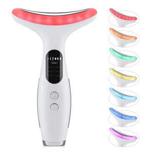 Hailicare | EMS Micro-current Neck Face Beauty Device LED IPL Skin Rejuvenation Cleaning Double Chin Removal Facial Lifting Firming Massager