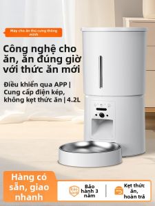 Micky Cat | Máy Cho Thức Ăn Thú Cưng Thông Minh Điều Khiển Từ Xa Hẹn Giờ Trước