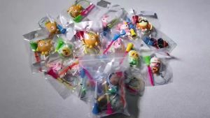 5Pcs Golf Rubber Tee With PVC Cartoon Pattern Golf Ball Holder With Handmade Rope Prevent Loss Golf Accessories Golf Gift