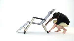 Zettabyte เก้าอี้พับ เก้าอี้พับ ปรับเอนนั้งนอนได้ เก้าอี้นอน เตียง พับเตียงพกพาเตียงสนามพับเก็บได้ ปรับ 180 องศา ปรับได้ 3 ระดับ