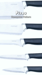NEW LAUNCH - NUMAN PISAU DAMASCUS Q5 SERIES | PREMIUM STAINLESS STEEL KNIVES SET