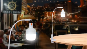 【Preferred】Charging Energy Saving Bulb Night Market Stall Lights with Flexible Bracket Waterproof