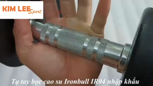Tạ tay thép bọc cao su IronBull IR04 nhập khẩu 15kg ( giá 1 quả )