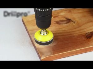 Oright 10Pcs 4\\\" Sanding Disc + Drill Adapter Hook Loop Sander Backed Pad Polishing (with Drill Adapter)