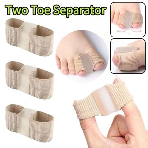 简素净 | Elastic Two Toe Separator Hallux Valgus Bunion Corrector Thumb Straightener Feet Bone Adjuster Pedicure Foot Care Tools 1/2/5PCS