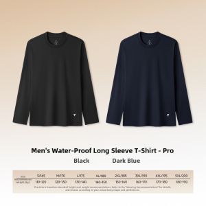 MUZHIBAIXIAOT | Waterproof Stain-Resistant Breathable Long-Sleeve T-Shirt