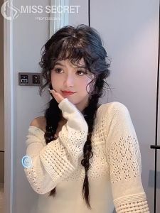 Wool roll bangs 100% Human Hair Piece Black And Mocha Brown Hair Topper Hair Replacement Cover White Hair Breathable And Lightweight Wig Increase Hair Volume For Woman