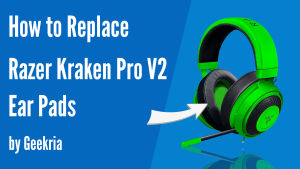 Geekria Cooling-Gel Replacement Ear Pads for Razer Kraken Pro V2 Kraken 7.1 V2 Stormtrooper/Pewdiepie Edition Headphones Earpads Ear Cushion Ear Cups Ear Cover