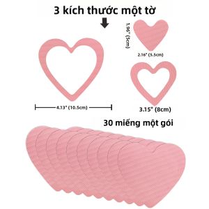 30 Miếng Dán Chống Trượt EVA Cho Trẻ Em Dán Sàn Nhà Cầu Thang Phòng Tắm Thân Thiện Với Môi Trường Phong Cách Hiện Đại Họa Tiết Hình Trái Tim