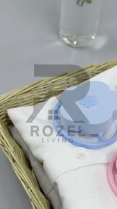 ROZEL Kantong Filter Mesin Cuci Kantong Penyaring Kotoran Pakaian Bentuk Bunga Saringan Kantong Mesin Cuci Bola Laundry