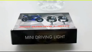 Motorcycle LED spotlights car spotlight front fog sport light mini driving lamp white yellow light