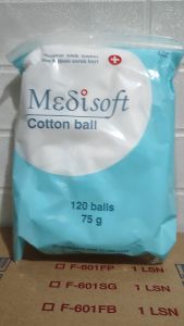 Medisoft Kapas Bulat 120 Balls Cotton Ball 75g 5pcs