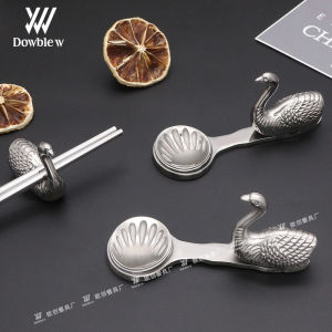 DOWBLEW 304 Stainless Steel Duck Shaped Chopsticks Holder New Chinese Style Decorative Item Hotel Chopsticks Stand Display