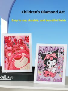 Diamond Painting Full Drill Cartoon Kawaii Hello Kitty Girl Friend DIY Sticker Craft for Kids And Teens Creative Handmade Artwork