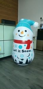 HOMEMORY Santa Clause Decoration Christmas Decoration 54inch Santa Claus Doll Inflatable Oversized Christmas Tumbler Can Shine Festival Doll with Light Controller