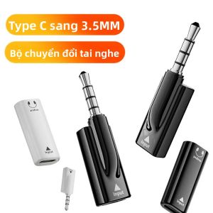 Cáp Chuyển Đổi Tai Nghe 3.5mm Đực Sang USB Type-C Cáp Âm Thanh AUX Cho iPhone 15/16/17 Huawei P30 Xiaomi