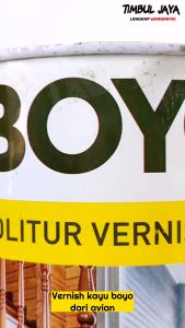 Boyo Politur Vernis 1 Liter JATI KURMA MANGGIS WALNUT AKASIA Clear / Boyo Pernis Kayu Mengkilap