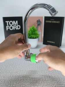 Homeneeds Kran Angsa Kran 1/2 Inch Bahan ABS Chrome Ujung Saringan SLT-234