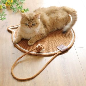 Sisal Cat Scratch Pad Double Sided - Usable Cat Scratch Mat Cat Sleeping Mat Washable Cat Scratch Board Toy Pet Sleep Mat
