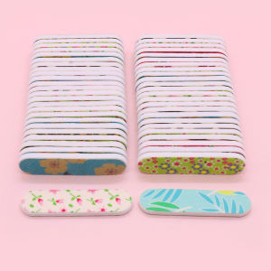 20/50/100pcs Mini Nail File Double Sided Boards Colorful Sandpaper EVA Buffer Nail Art Files Professional Nail Accessories Tool