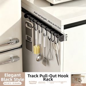 SHENGHUOXUANYAN | Extendable No-Drill Kitchen Hook Organizer