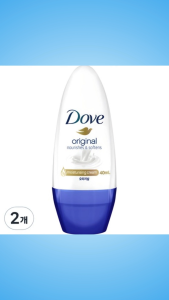 Dove Original Roll-On Deodorant 40ml 2 Count