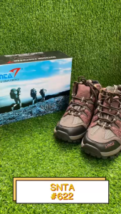Sepatu Gunung Wanita Semi Boots Snta 622 Red Trekking/Hiking/Outdoor sepatu Hiking wanita