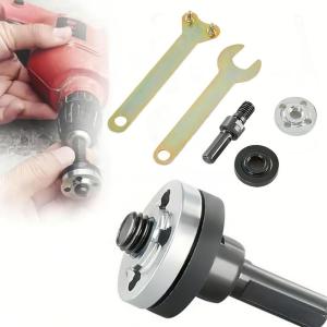 Electric Drill Convert Angle Grinder Metal Connecting Rod Set Cutting Angle Grinder Accessories for Cutting Disc Polishing Wheel