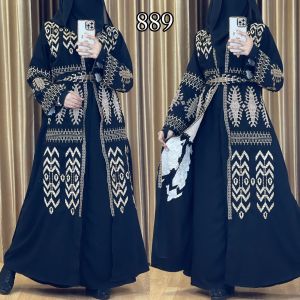 New Gamis Abaya Turkey Dubai arab 889 Terbaru