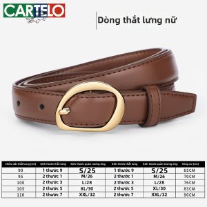 CARTELO | Dây Nịt Thời Trang Đa Dụng Màu Đen