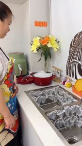 Combo 100 Túi Lọc Rác Bồn Rửa Chén Thông Minh Siêu Dai Màng Thun Co Giãn Tiện Lợi